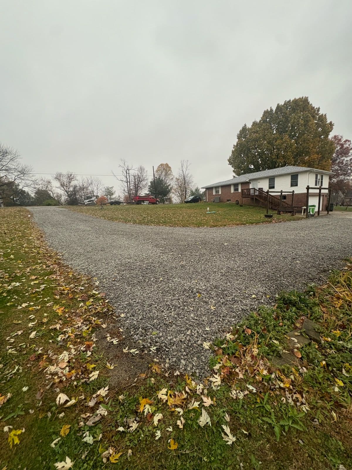 Driveway Makeover with Fresh 57 Limestone for Fall